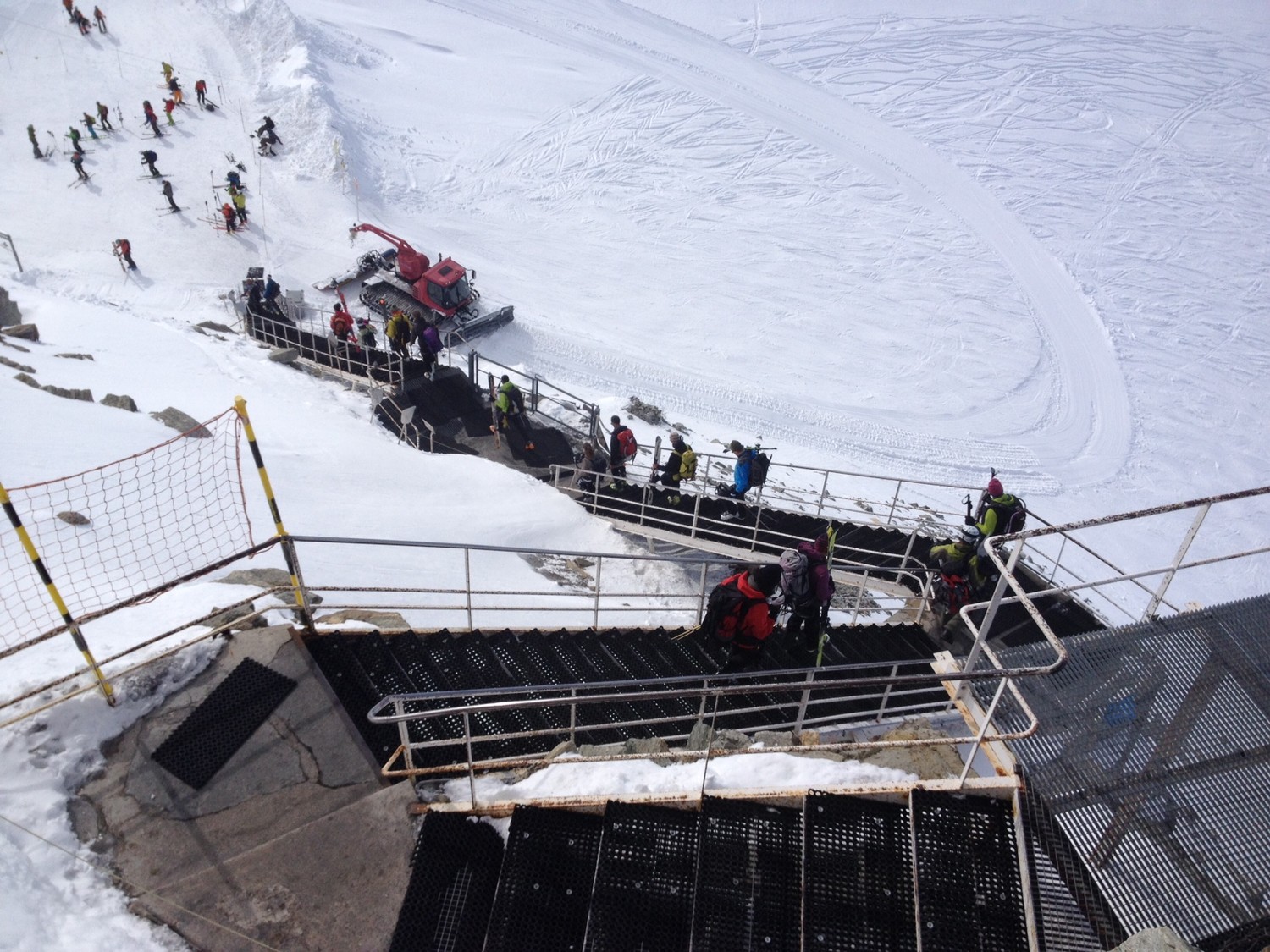 L'arrivée au sommet des gds Montets