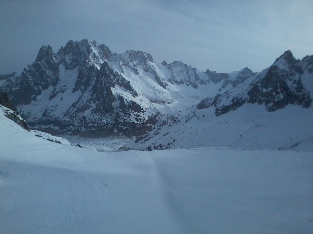 Aiguille Verte et bassin de Talèfre