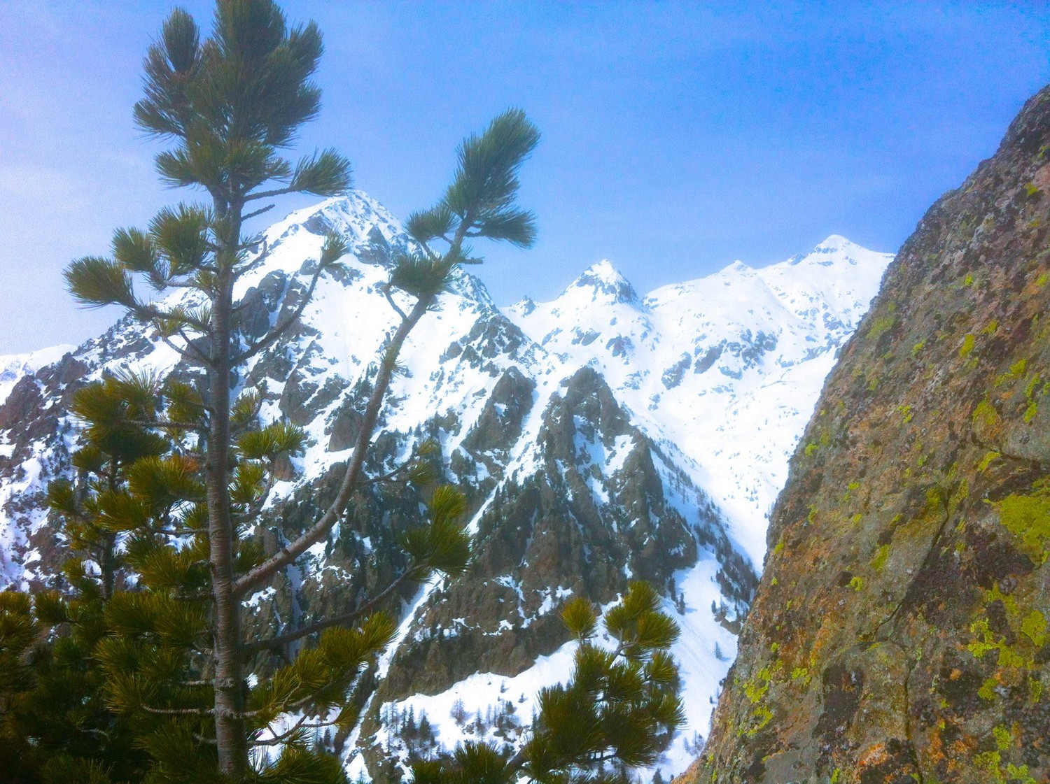 La vue a la sortie du couloir
