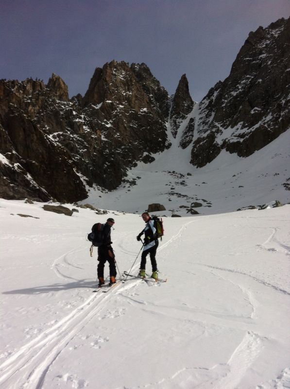 Philippe et Christian devant la dernière rampe d'accès