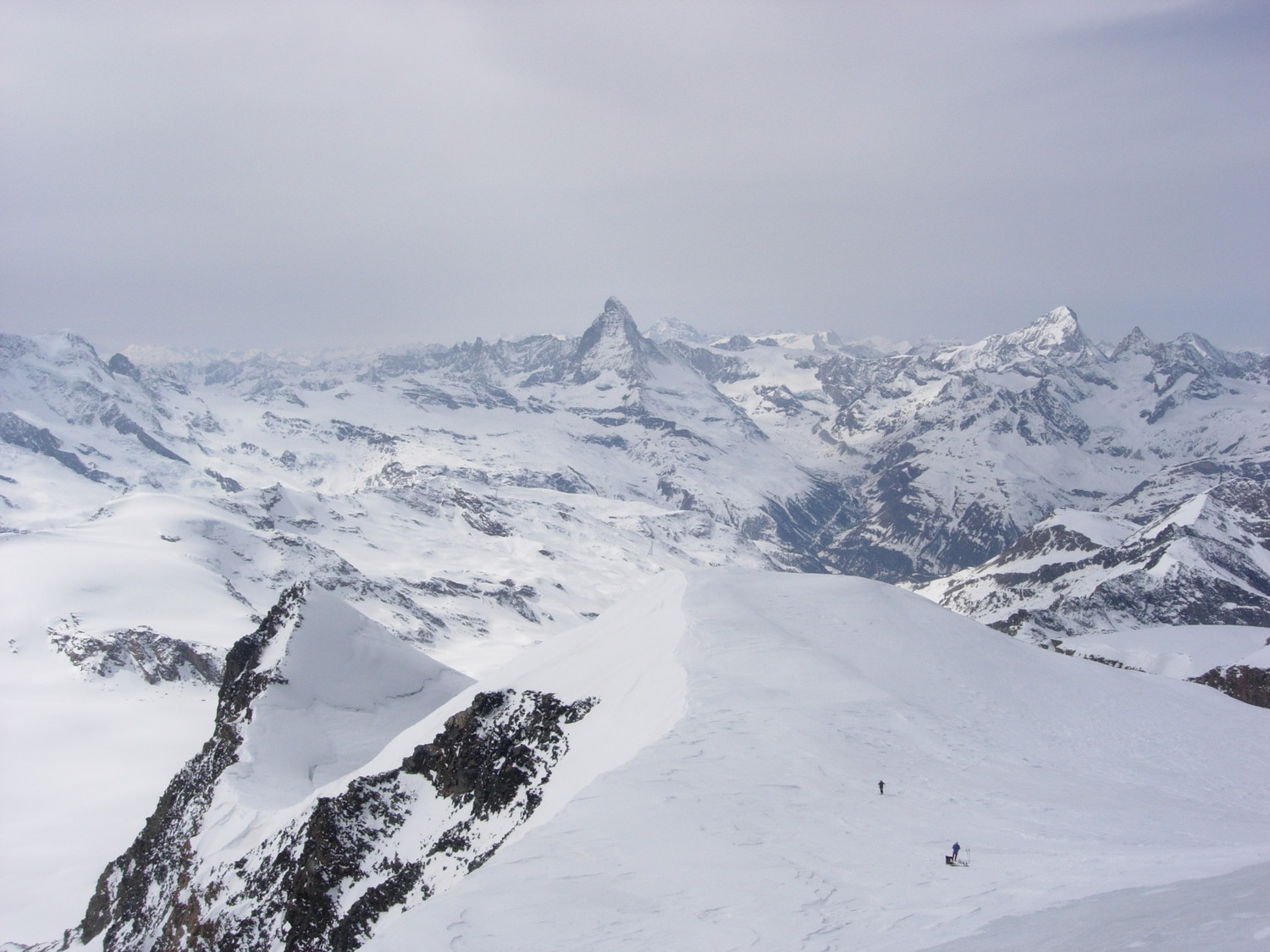 Vue du sommet vers Cervin