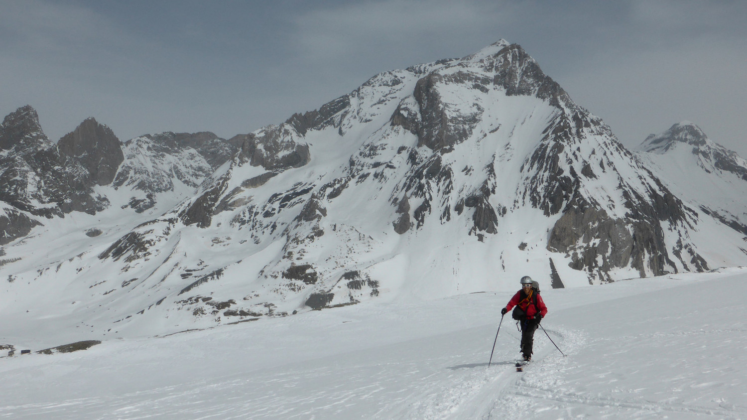 Sur fond de Grande Casse et Pointe Mathews