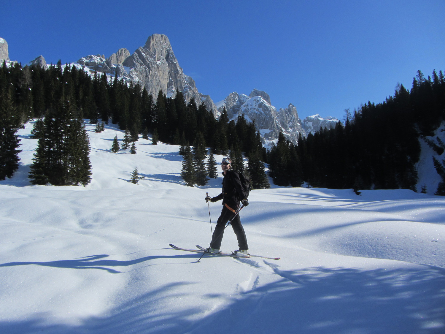 Salendo al Peralba in zona Pian dei Pastori.