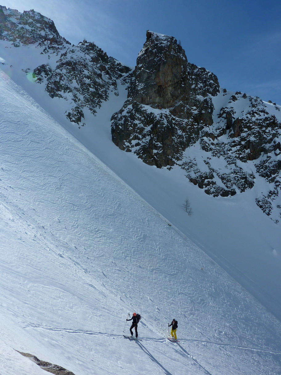 En haut du verrou