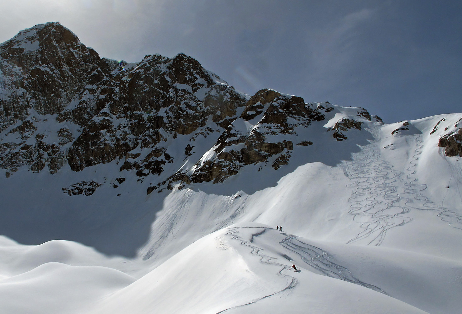 Piz Cancian; ambiente superbo nella discesa verso il Turiglion...
