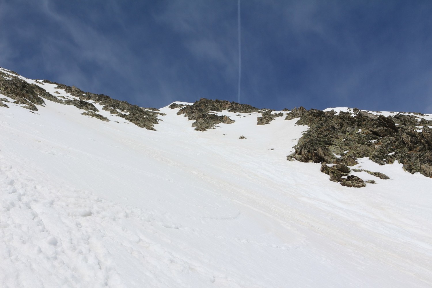 Premiers virages sous le sommet