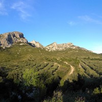 Panorama vers la falaise d'Aureille