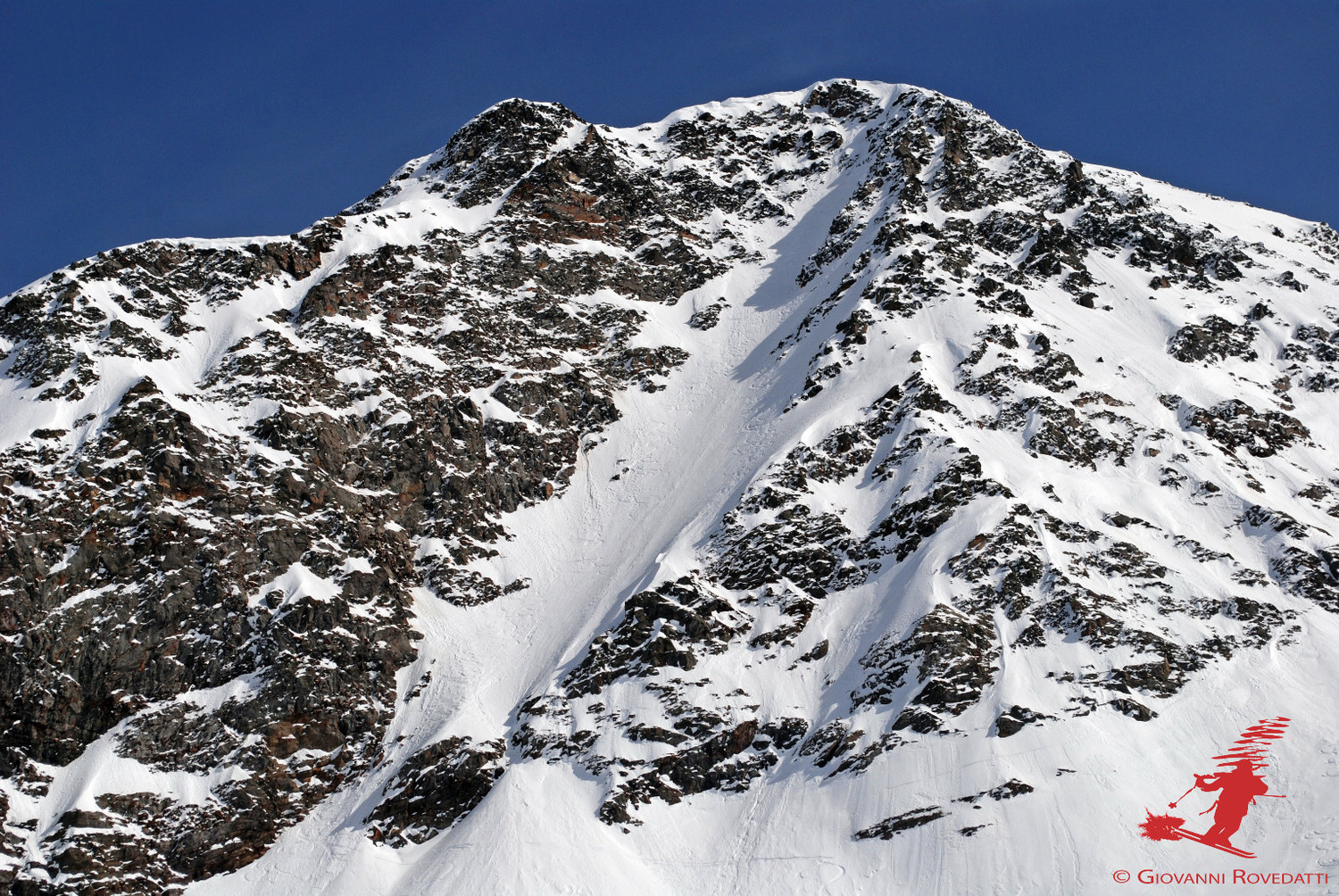 Il Canalone Centrale al Pizzo Stella 3163m