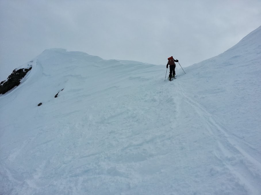 Arrivée sur la crête de Bataillence