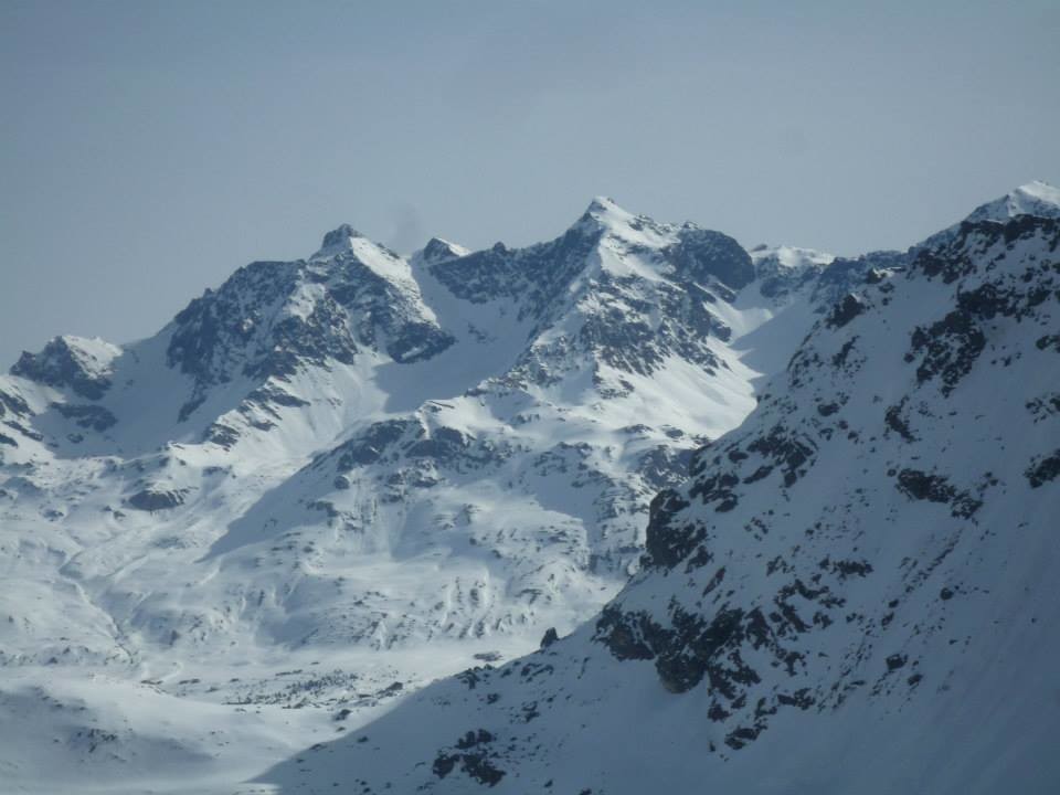 Piz d'Err - Vista itierario da Sur
