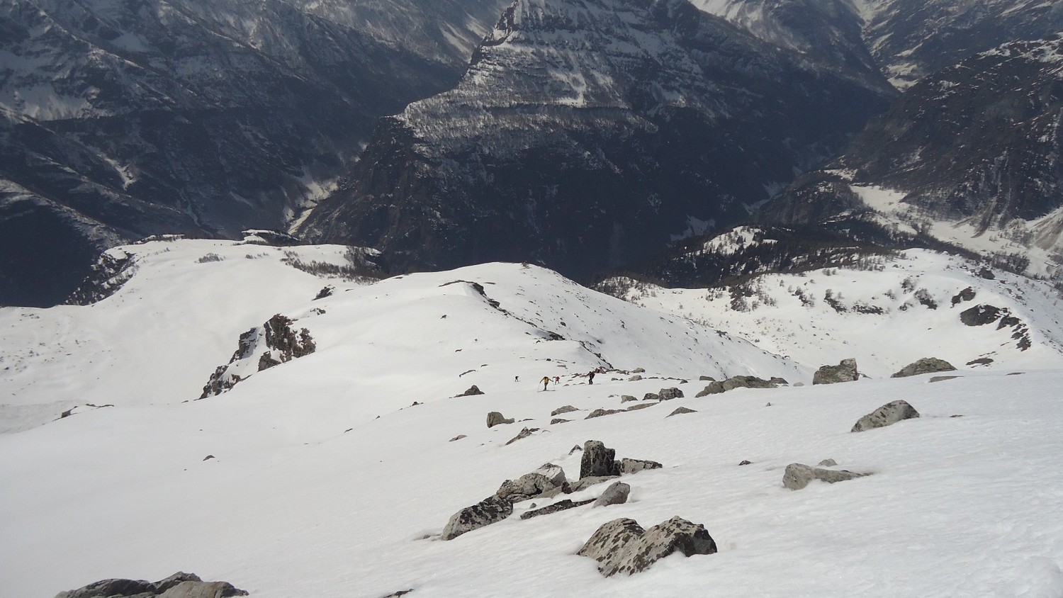 Punta Valgrande: il crestone finale di salita