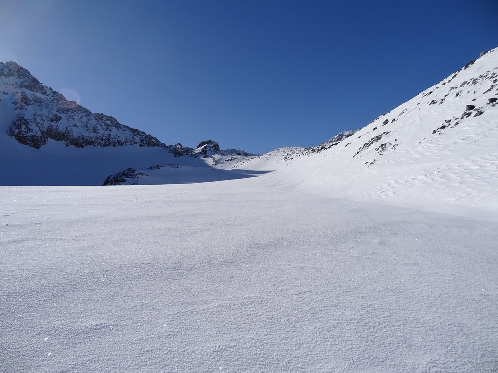 Moquette scintillante en direction du col d'Annibal
