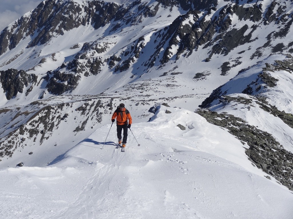 Arête sommitale de la Pointe de Moline