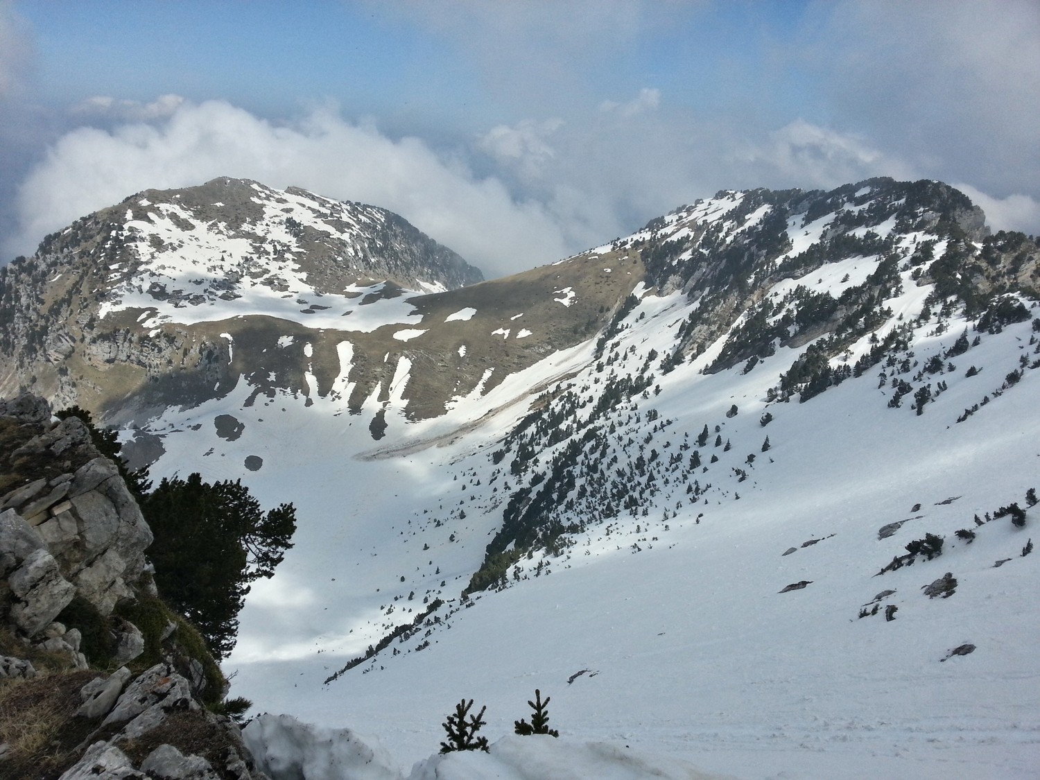 vue sur le col de Rossanaz