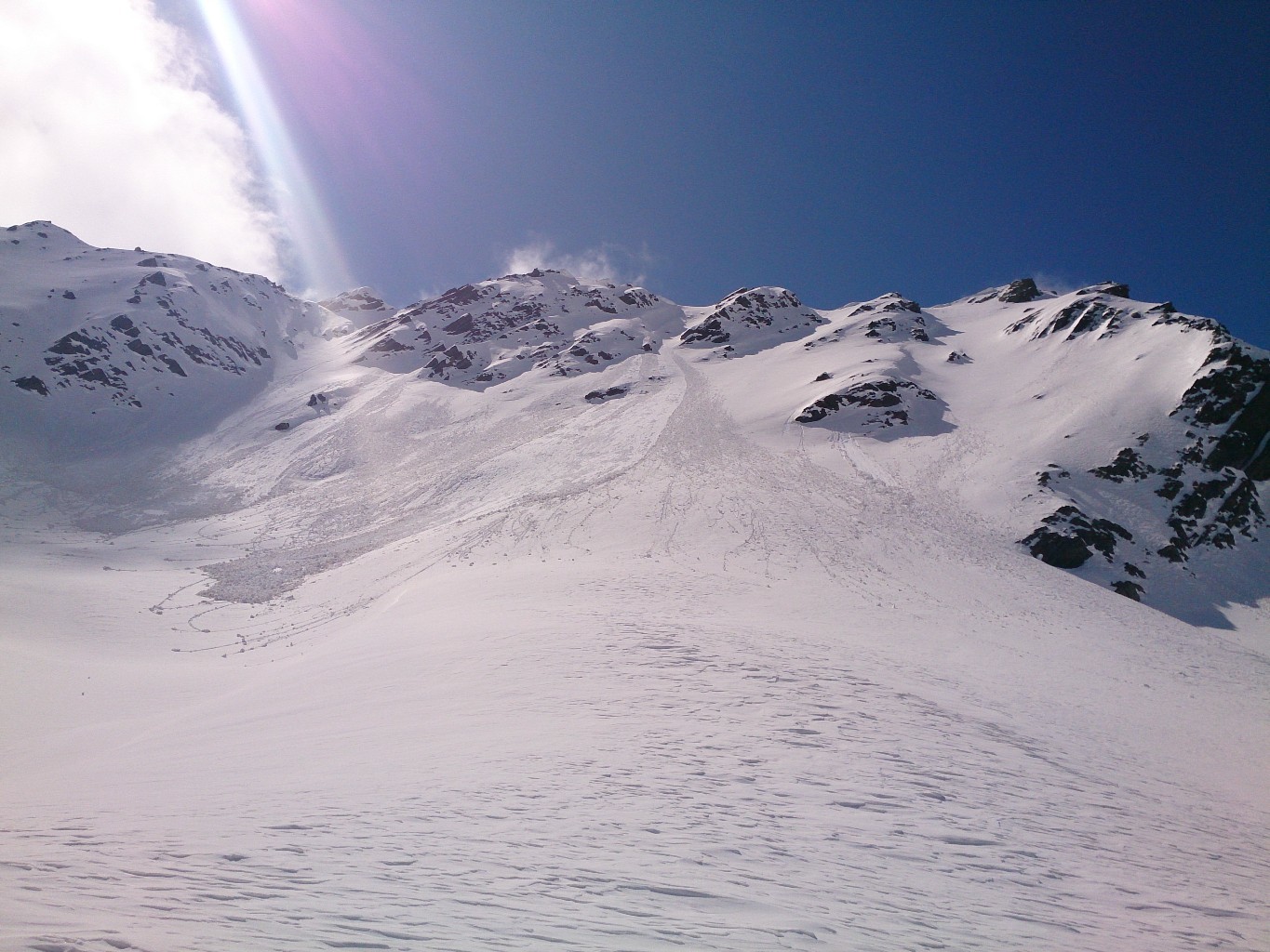 au pied du couloir NE
