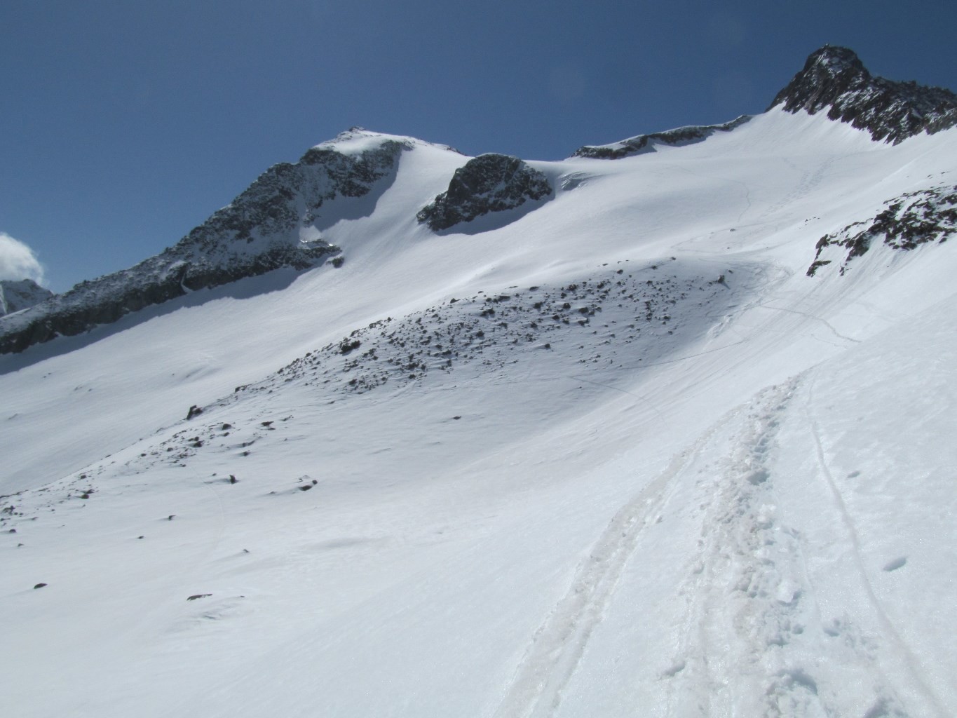 in discesa dal Tossenhorn