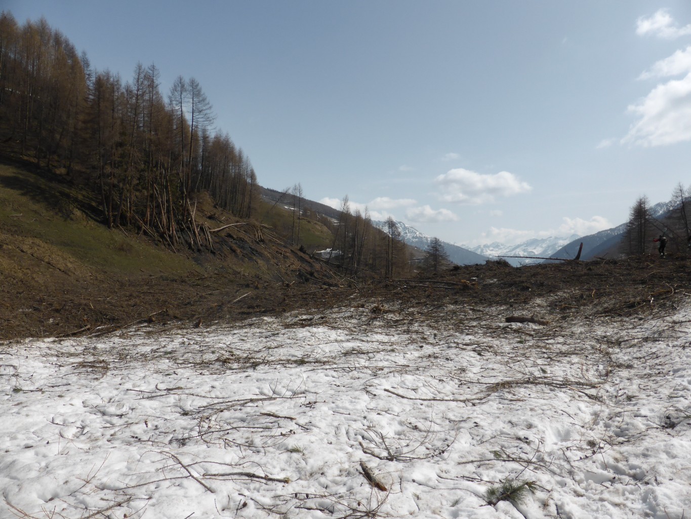 L'avalanche qui a tout détruit