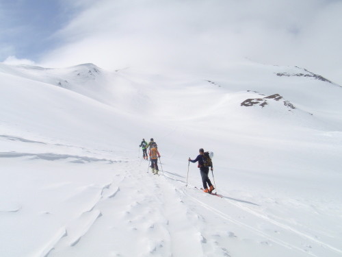 Verso il pendio finale