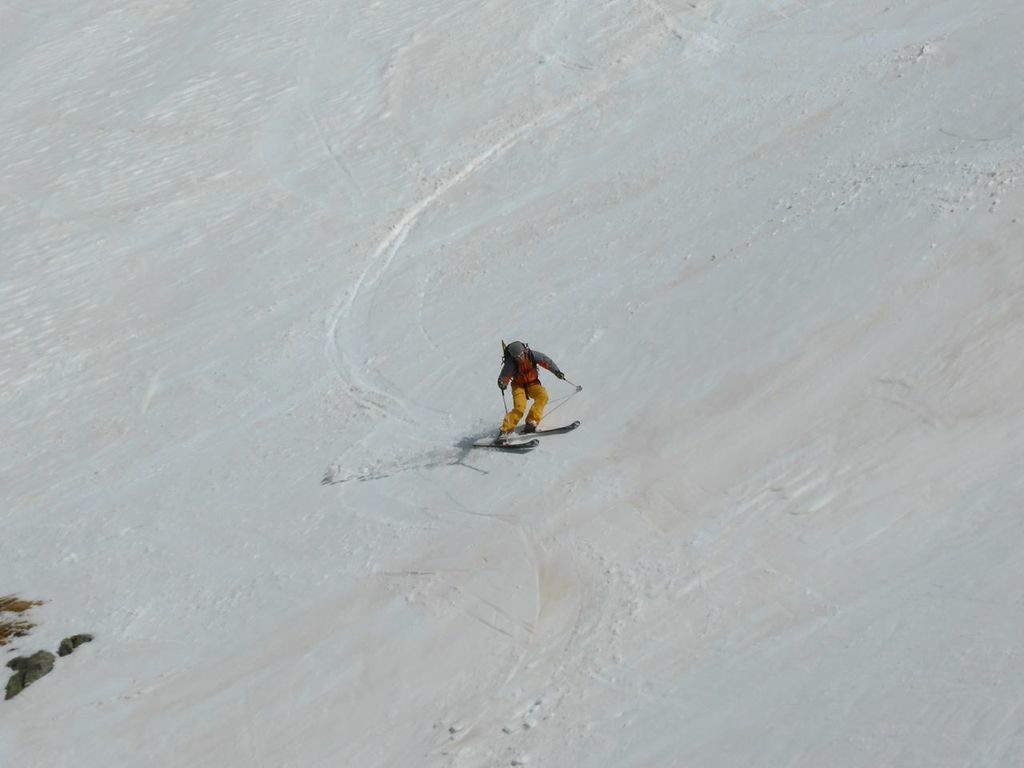 Belle transfo dans les pentes sous le glacier de Proz