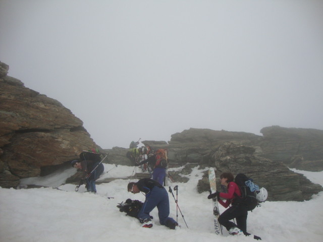 Petit passage rocheux avant la cabane