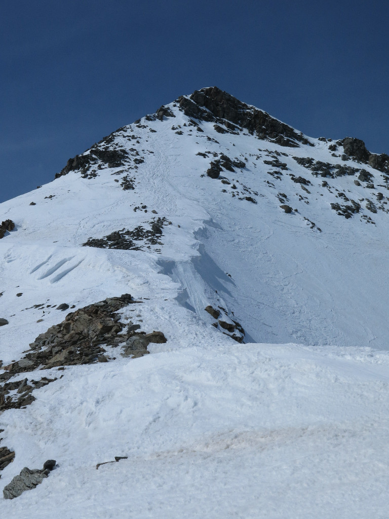 La pente terminale au Piz Tambo