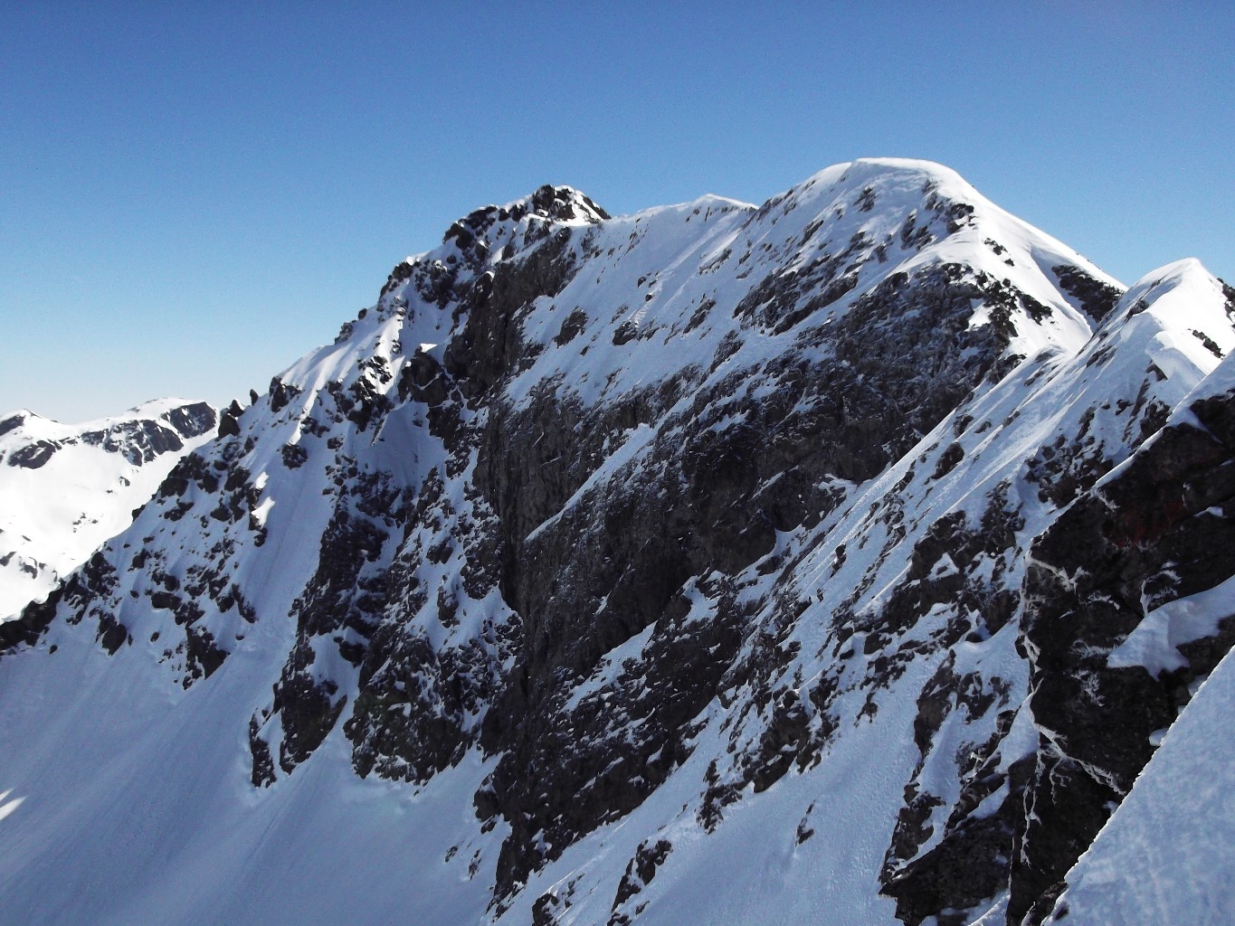 L'arête vert la grande Lance