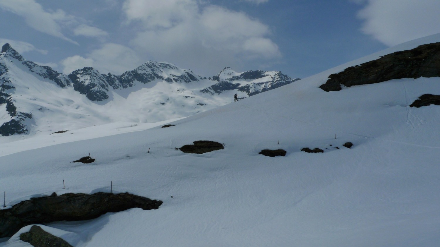 Verso il Barone poco sopra il Rifugio Sponda