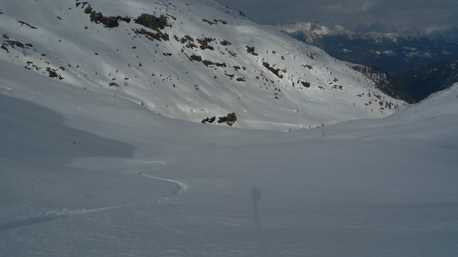 Sciando sotto l'Alpe Campioni