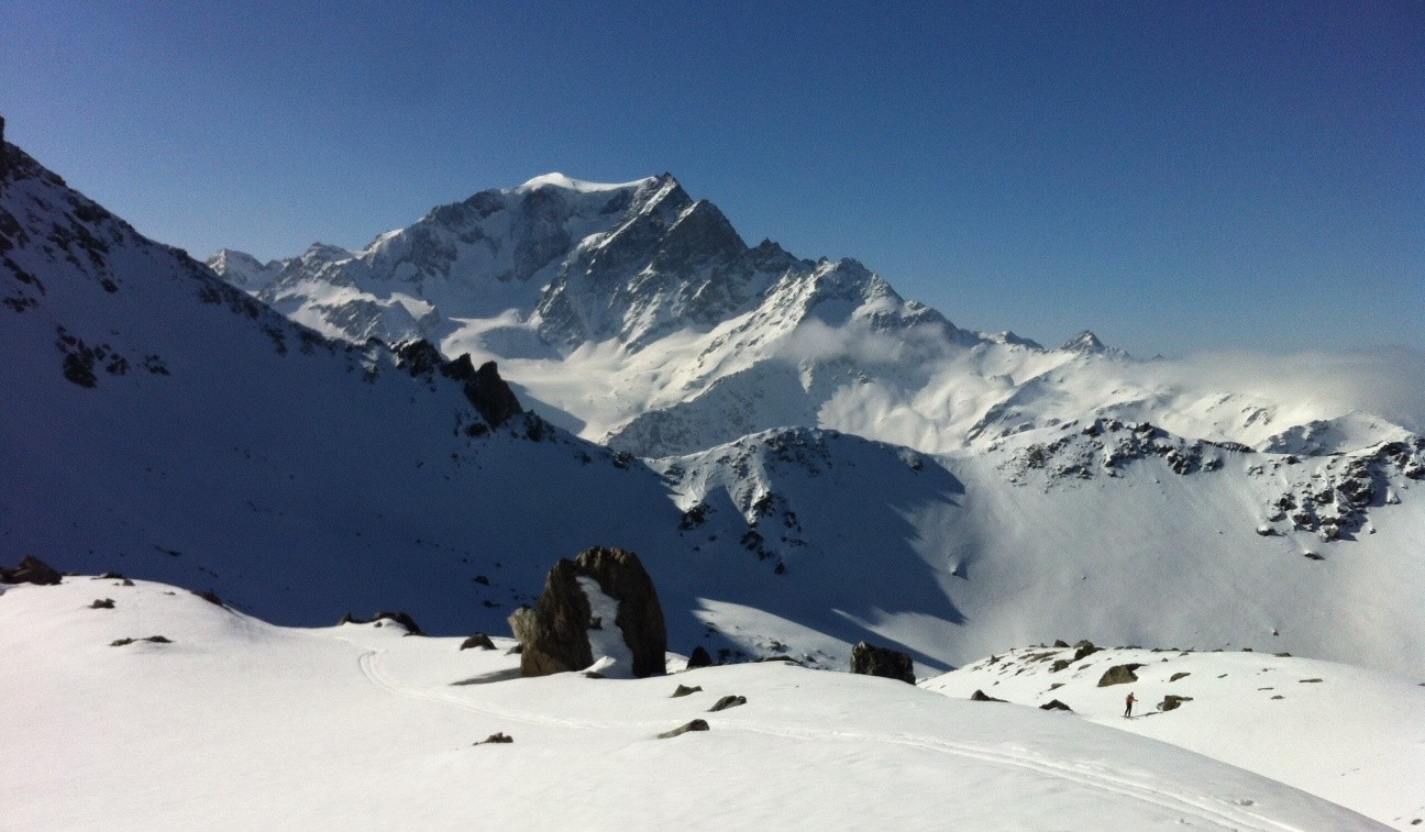 Le Vélan, en montant par Challand