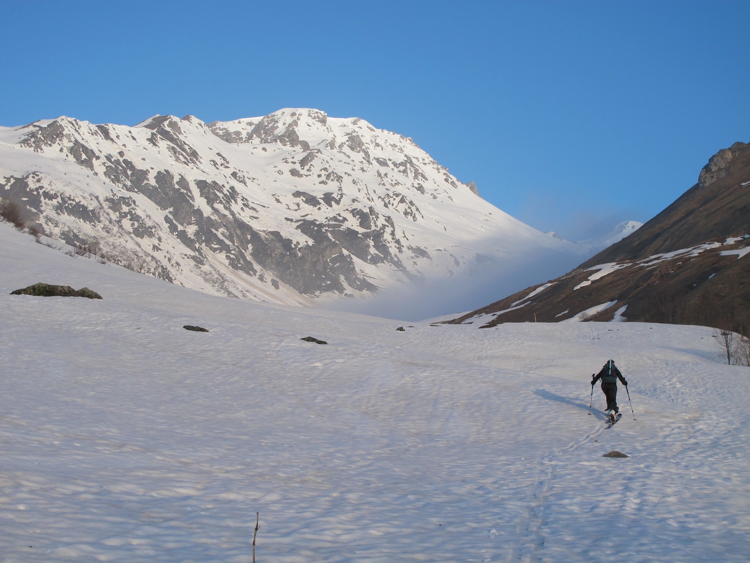 Arriv;e asur le plateau