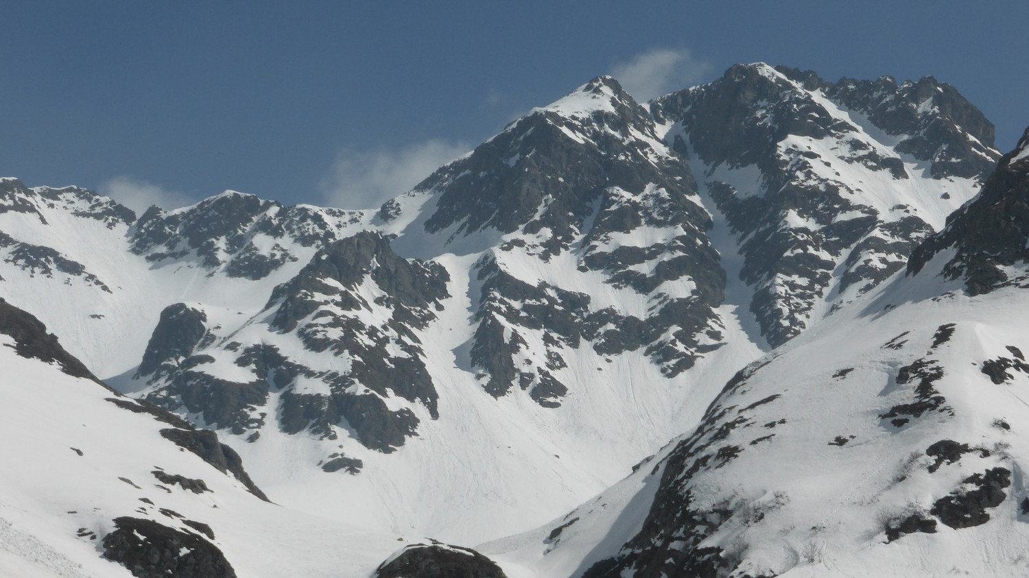 Crête de la Marmottane : les couloirs