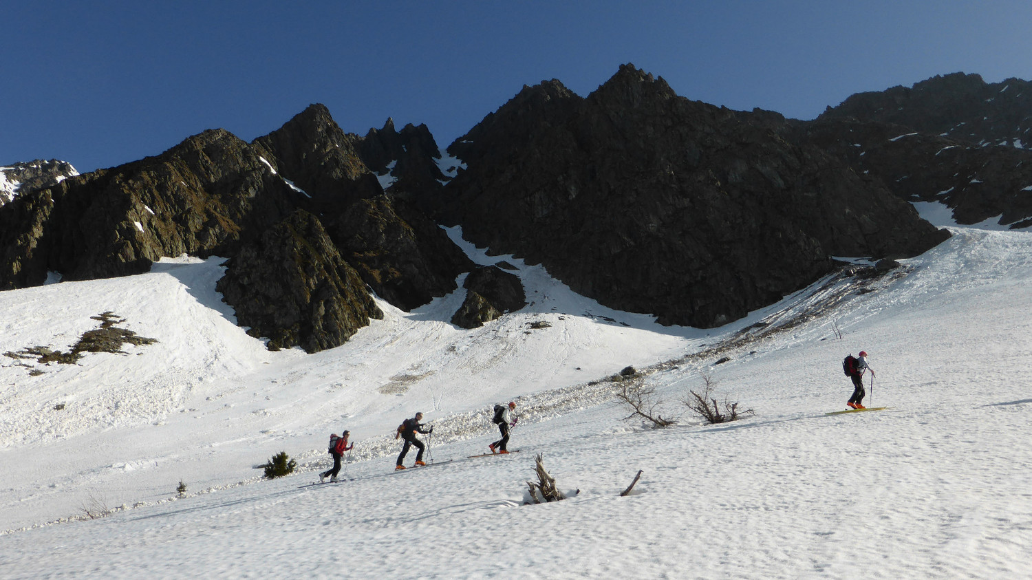 En route pour la crête de la Marmottane