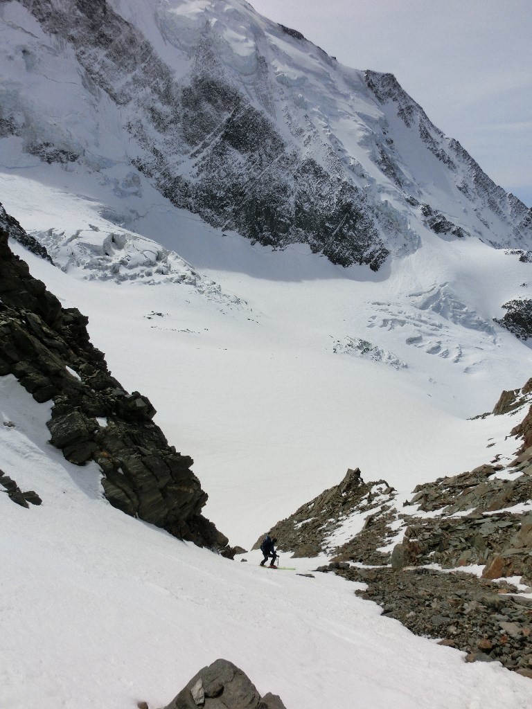 Tête Rousse - couloir final en bonne condition