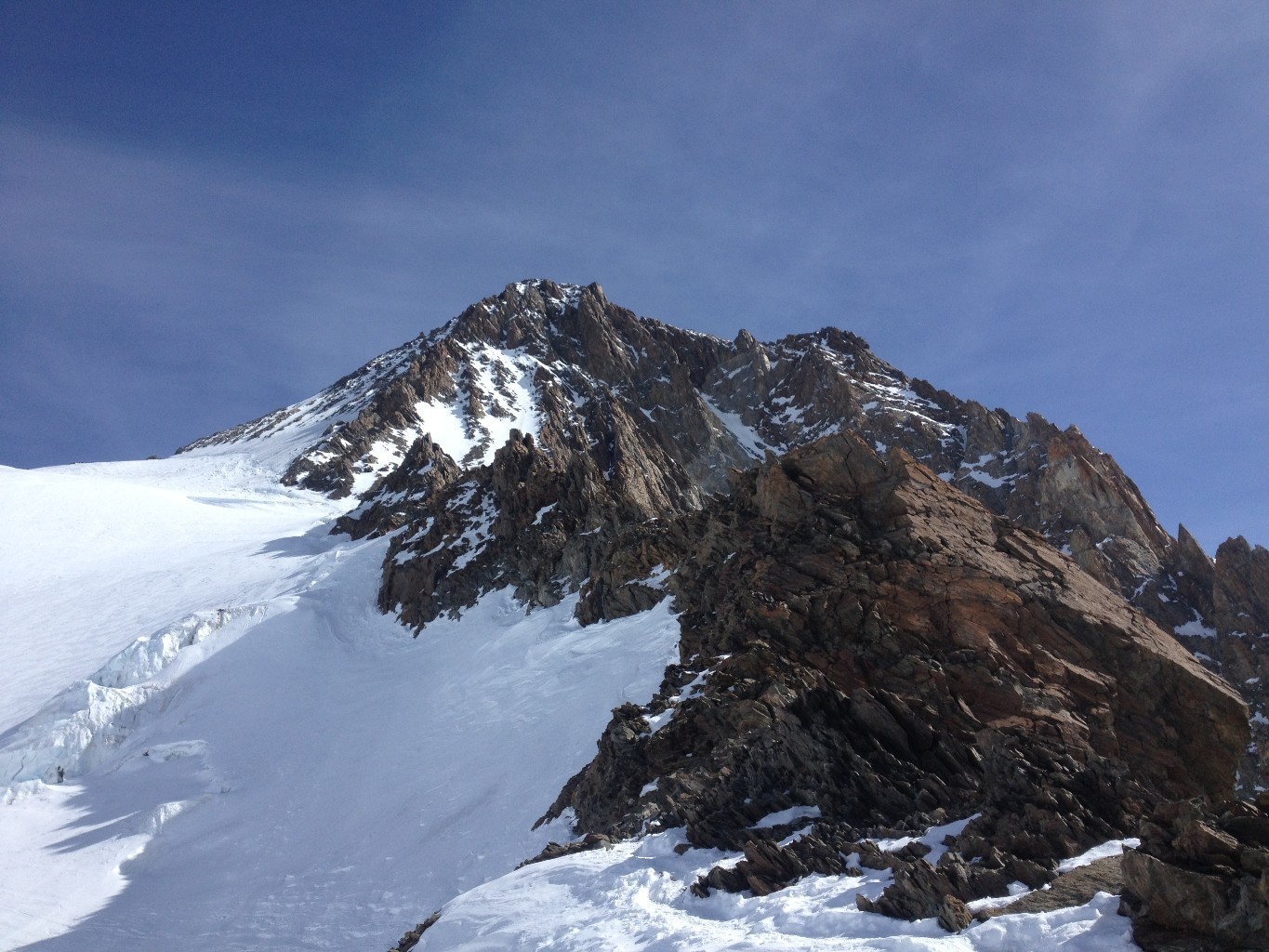 Sommet du Finster ( vue de l'arête SW)