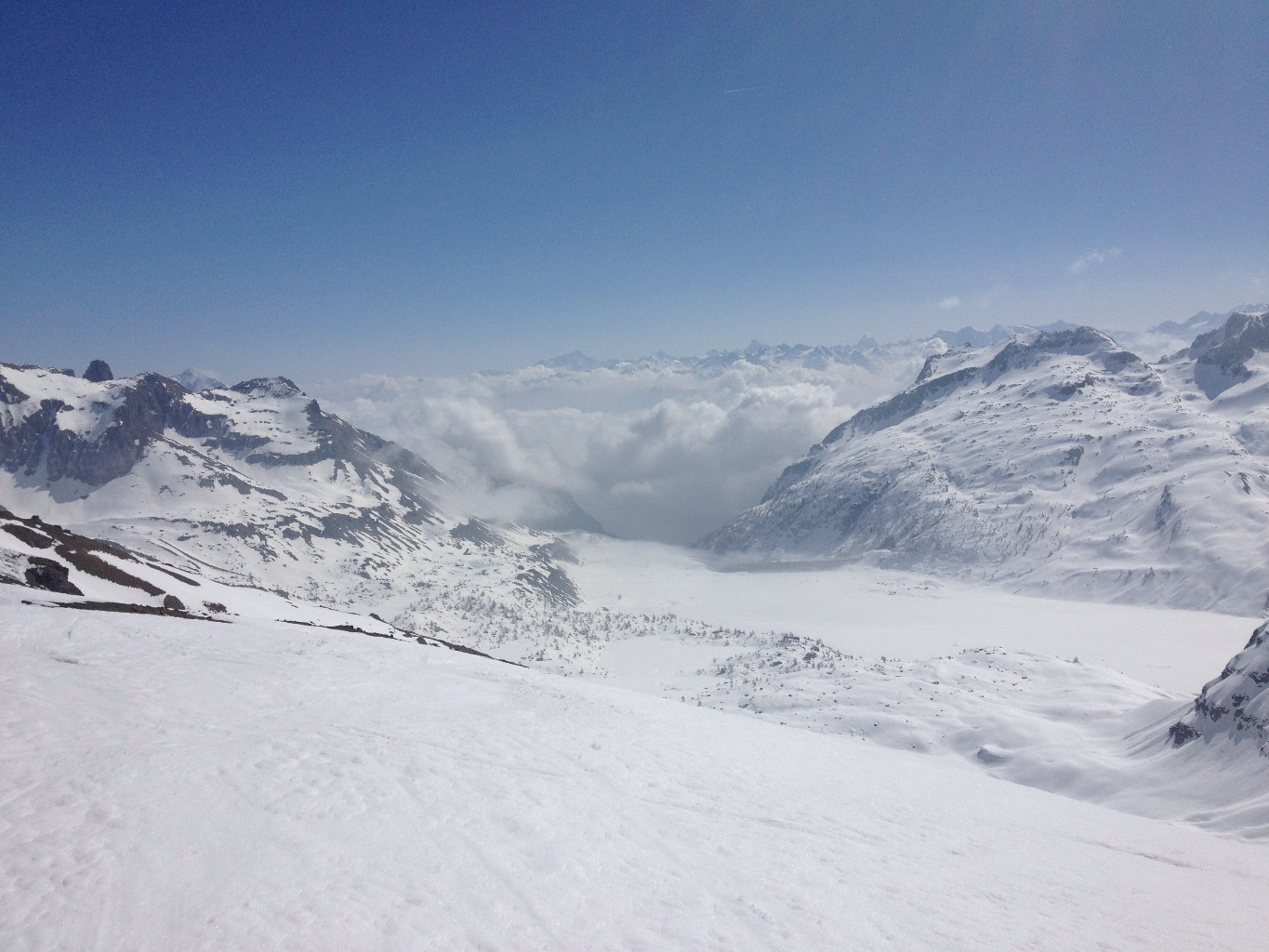 Mer de nuage sur le Valais
