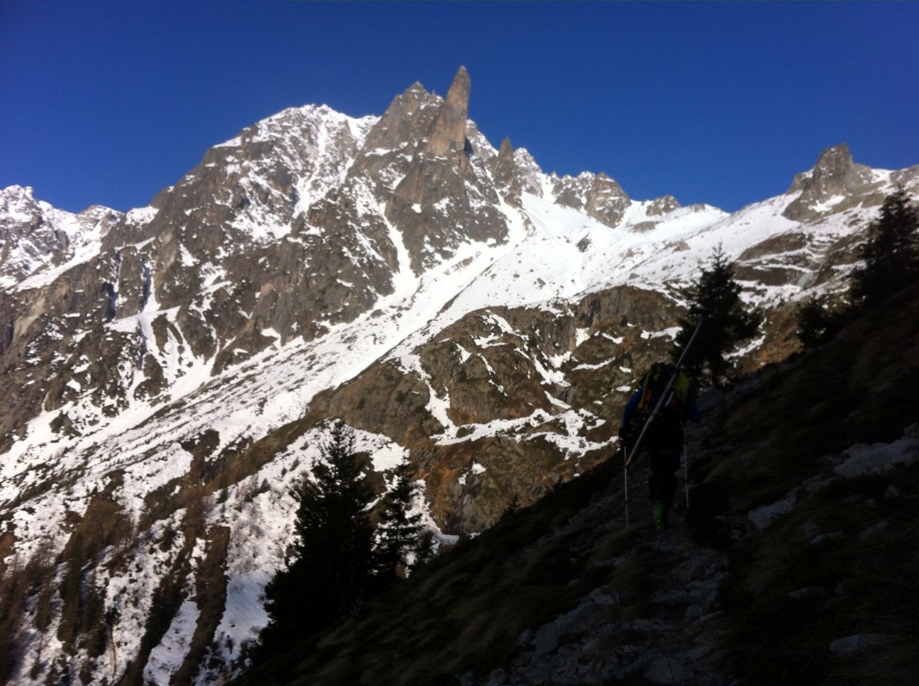 Sur le sentier d'été de la cabane d'Orny