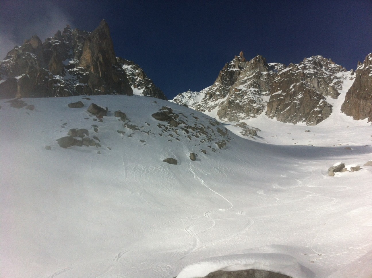 Glacier NE en montant vers le Portalet