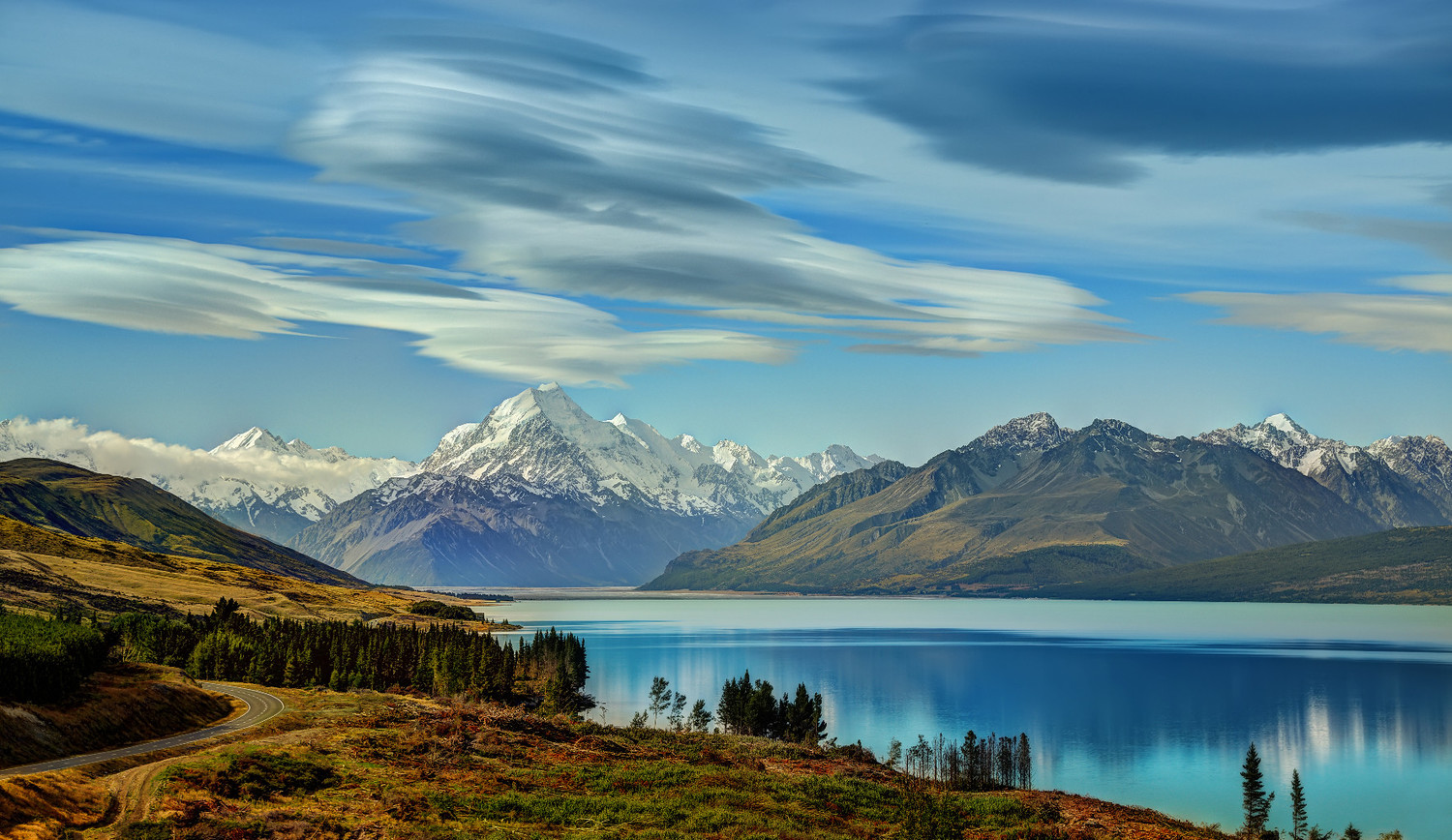 Mont Cook depuis le lac Tepako