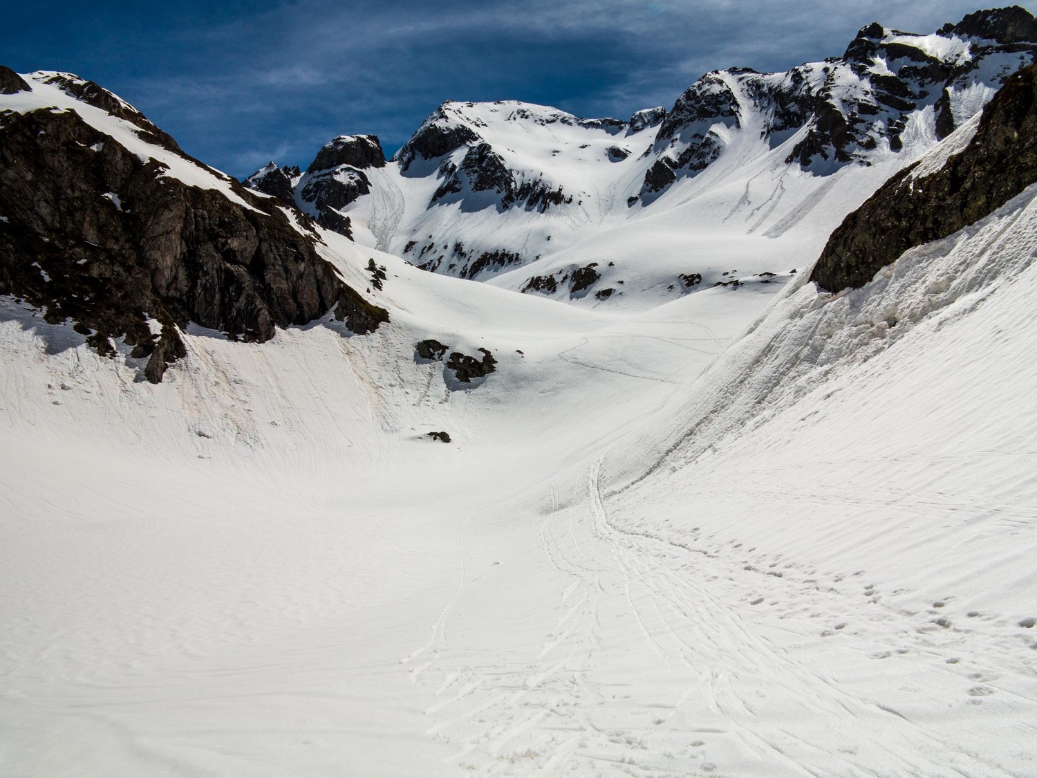Vue sur le Lurien à la descente