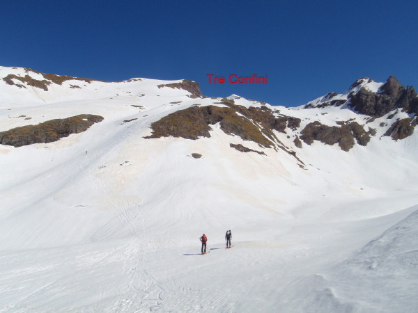 la cima dal versante Est