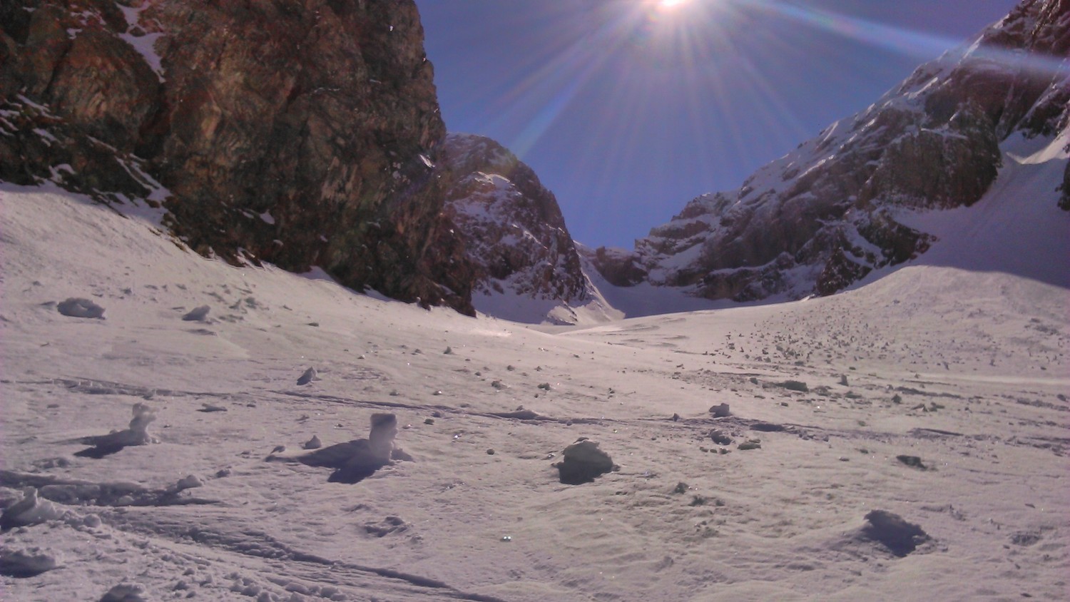 En venat du couloir du Trou poinet de Bourdillon sur la gauche
