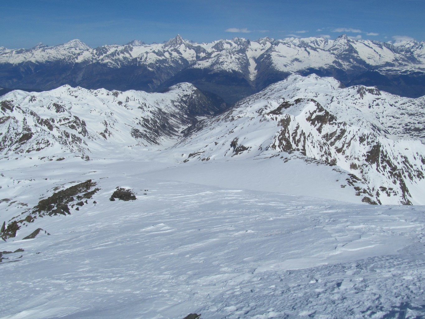 Gamsergletscher e panorama verso N