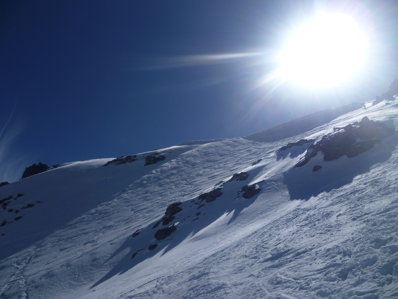 Sortie au col en neige vitrifiée