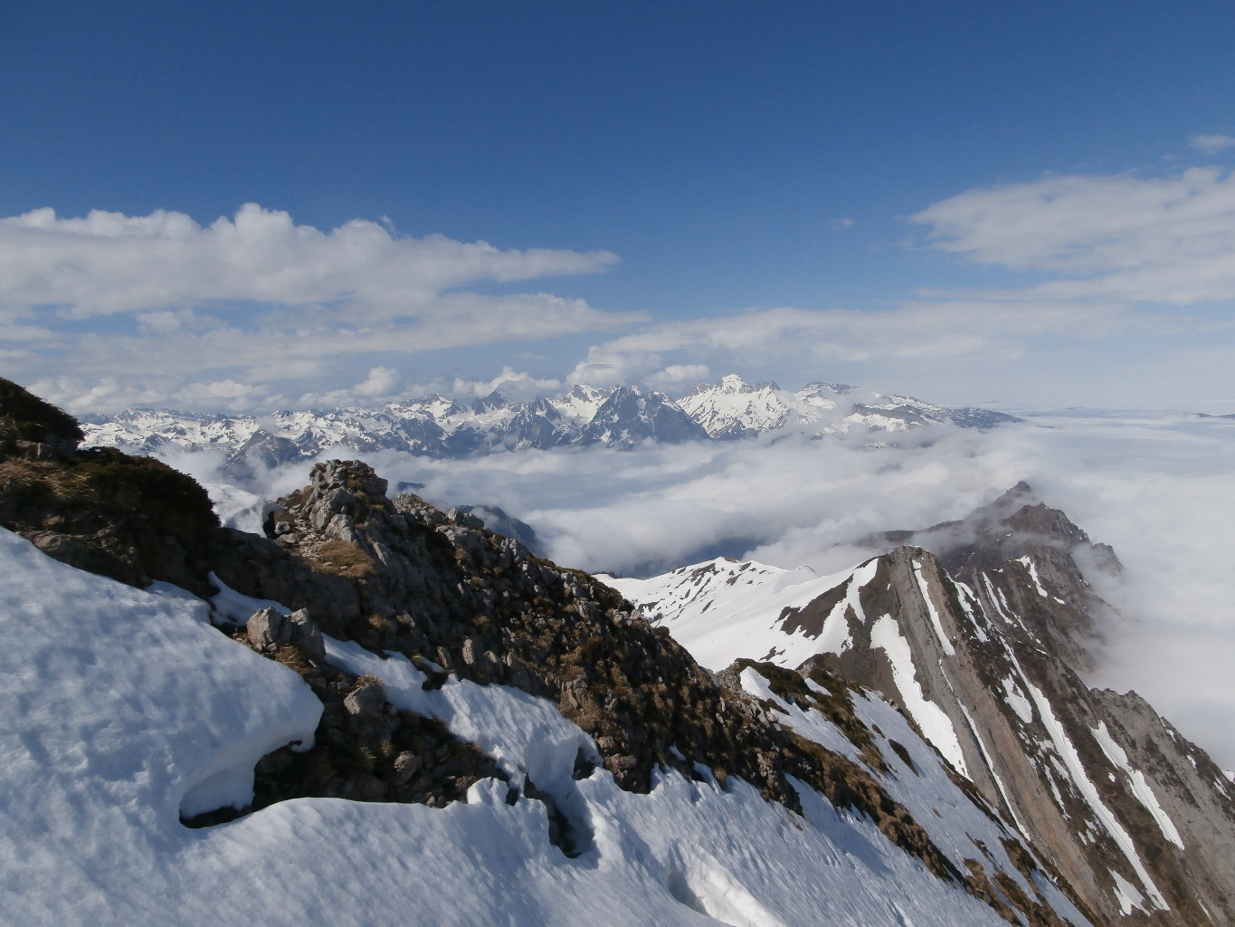 superbe toute la journée avec une belle mer de nuage