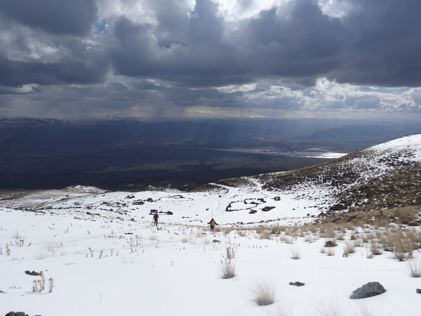 fin de la descente vers 2600m