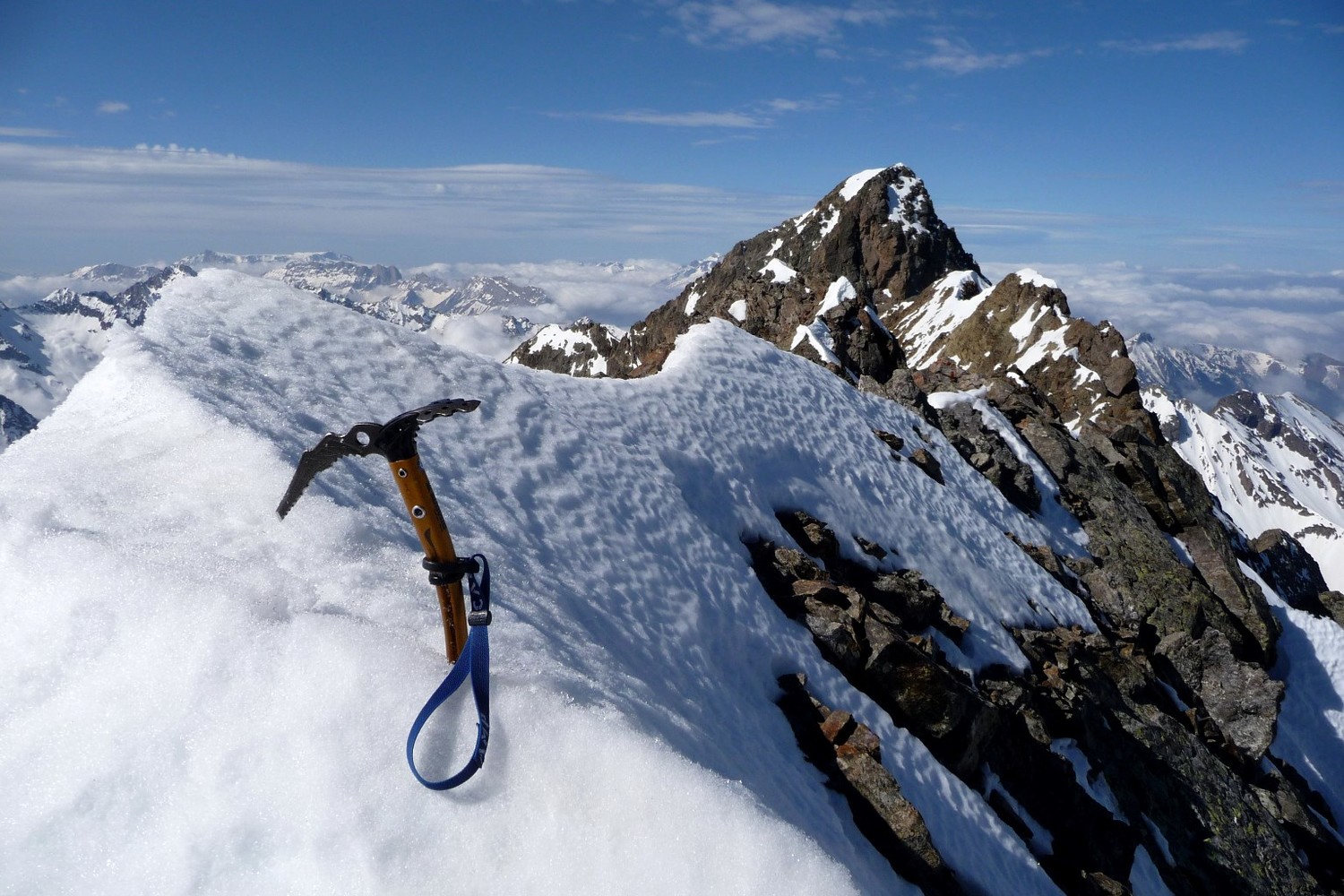 Aiguille des Marmes vue du Point 3007 de la Crête des Marmes.