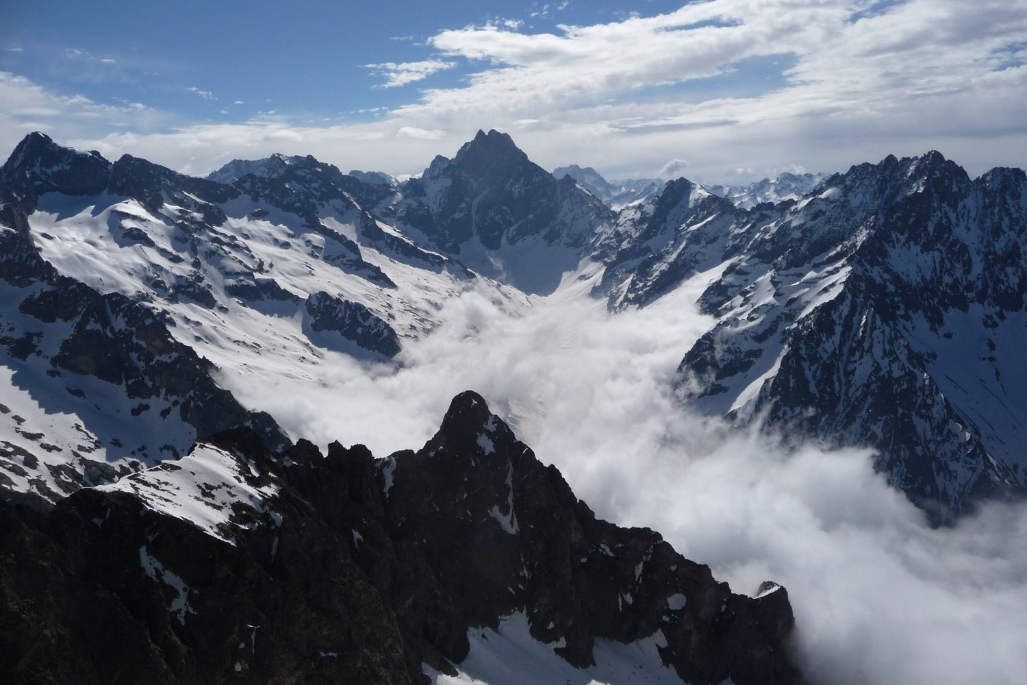 Vallée de la Bonne avec l'Olan au fond.