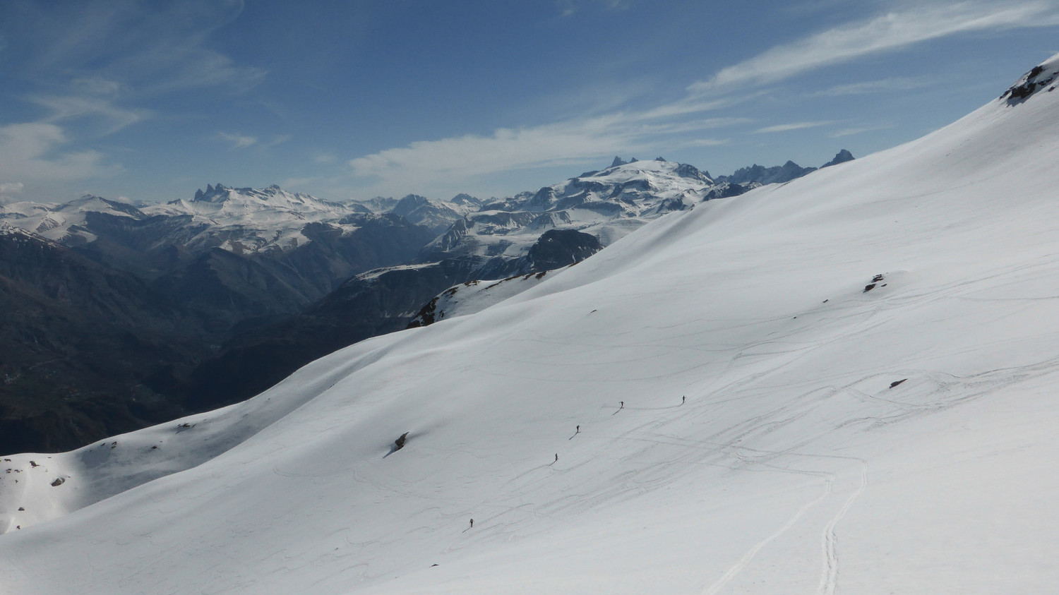 Vue vers les Ecrins