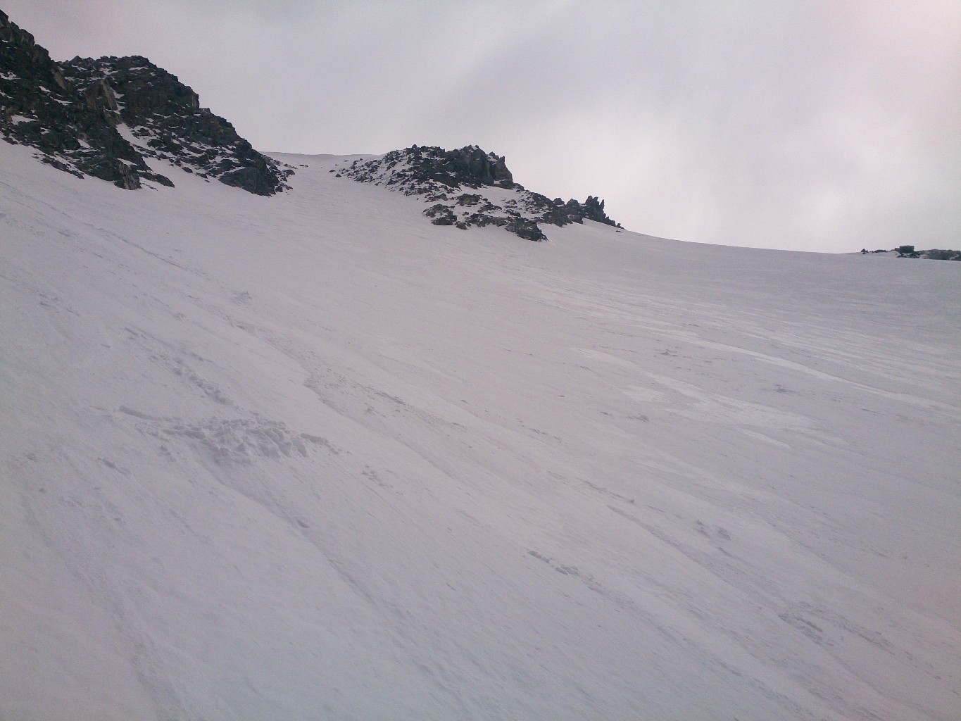 Partie supérieure en neige dure crochante