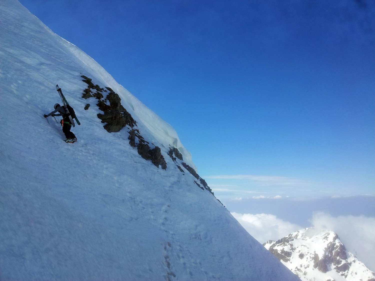 Sortie sur l'arête du Pic du Loup